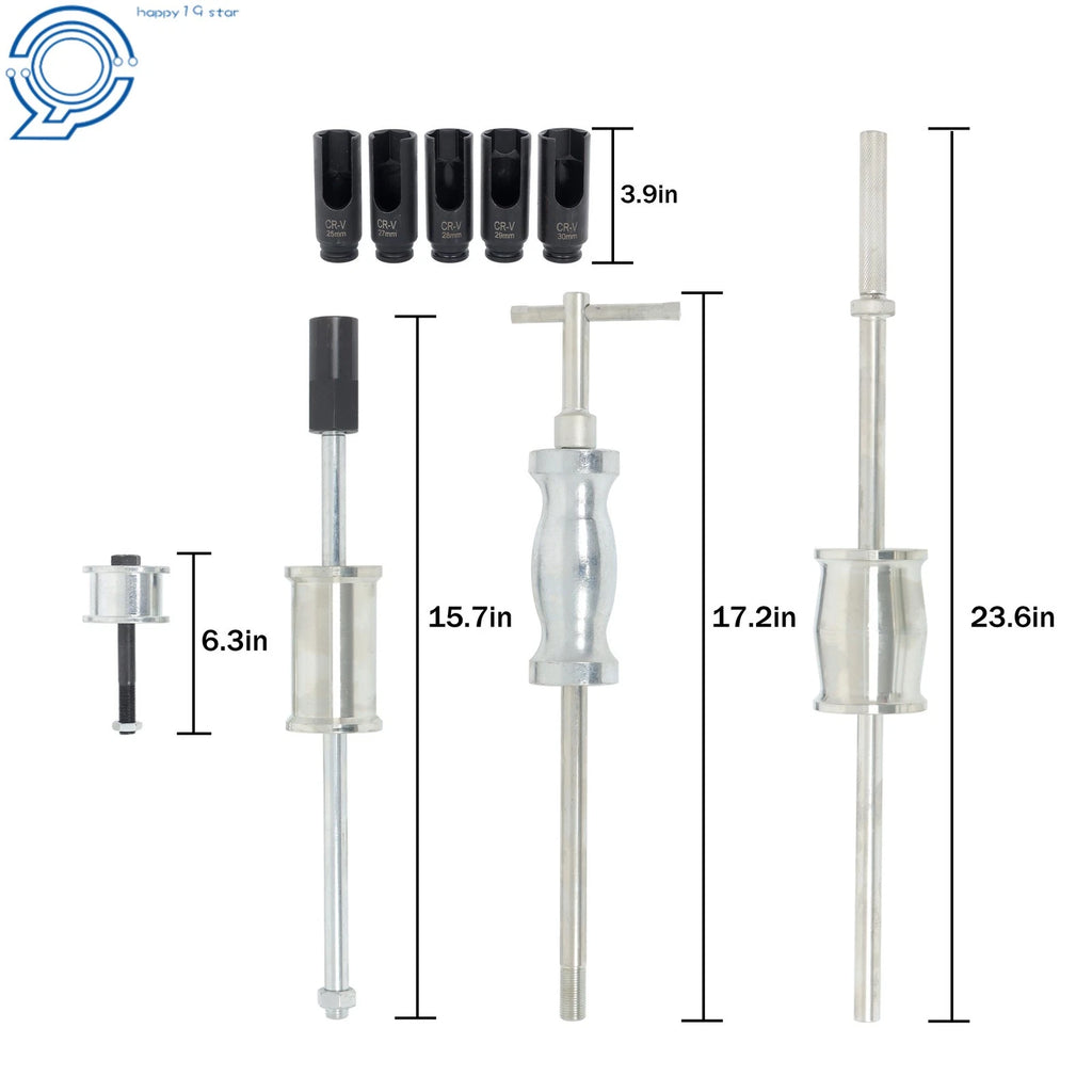 Set of 40 Diesel Engine Injector Remover Slide Hammer Puller Tools
