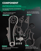 Timing Chain Kit with 2 Metal Guides for Toyota 4Runner Pickup 1985–1995 2.4L 22R 22RE