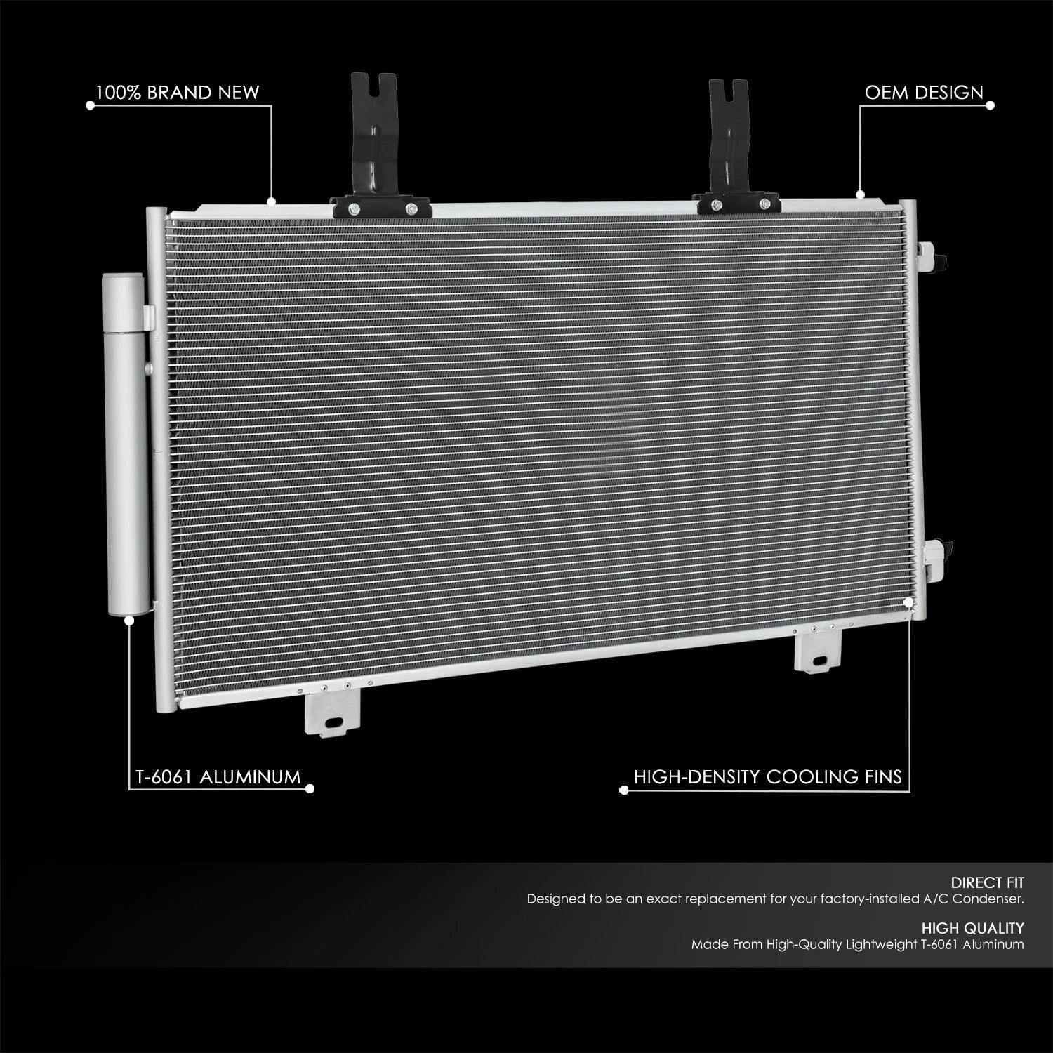 A/C Condenser Assembly for Acura RDX 2.0L (2019–2023) OE Style Aluminum