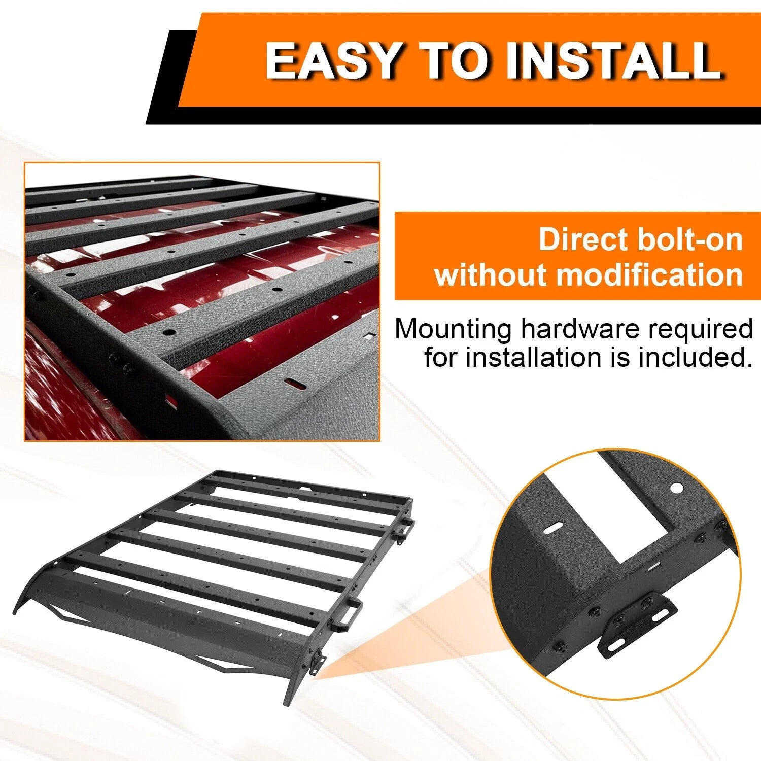 Roof Rack Cargo Carrier Steel for Toyota Tacoma (2005–2023)