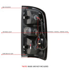 Driver Left Tail Brake Light for Chevy Colorado (2015–2022) - Chrome Housing, Red Lens