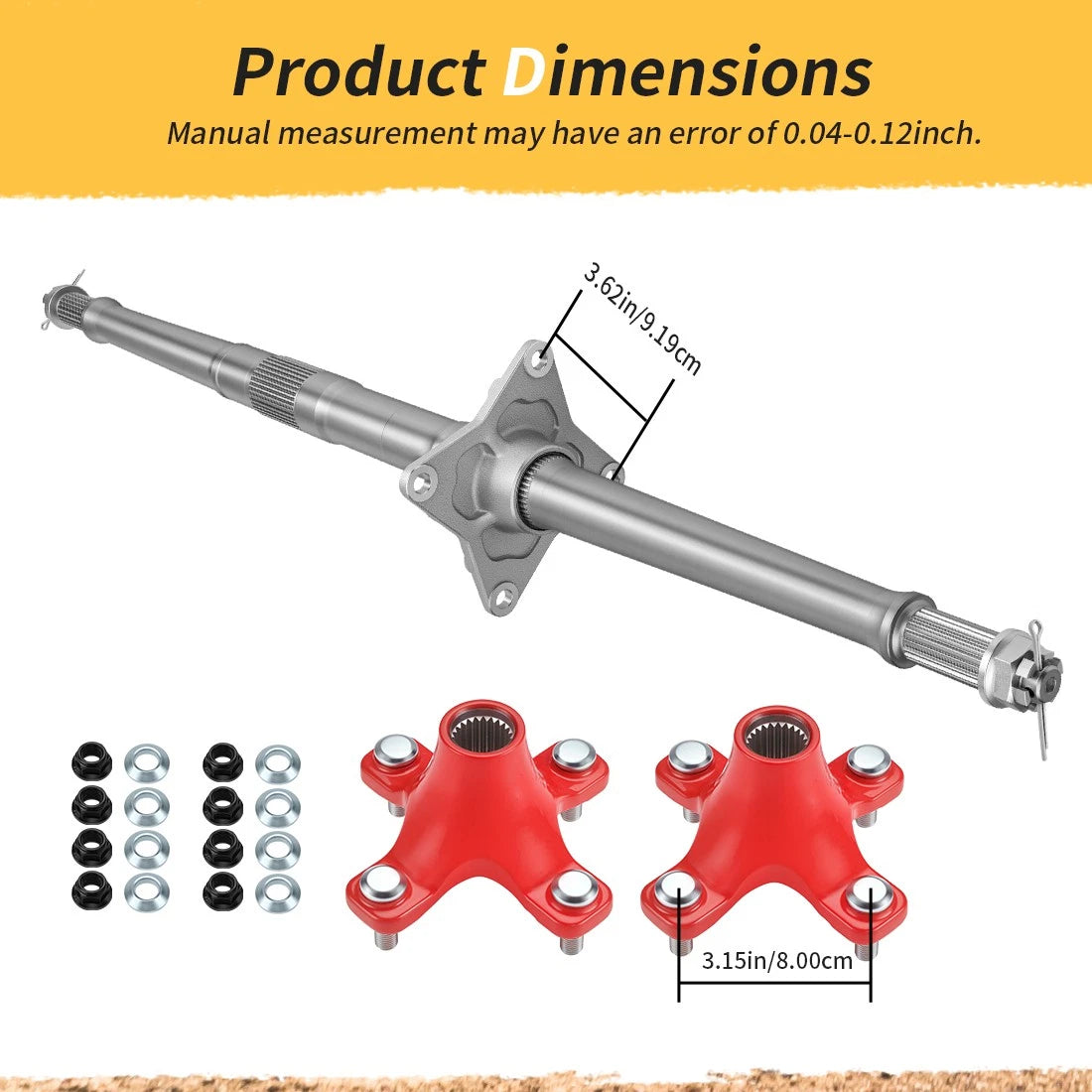 Rear Wheel Axle Shaft & Hubs for Honda TRX450ER TRX450ER (2006–2014)