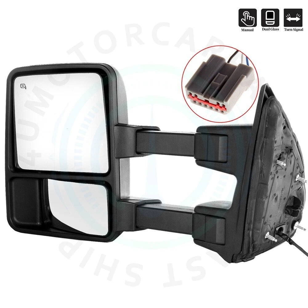 Driver Side Signal Tow Mirror for Ford F250-F550 Super Duty (2003–2007)