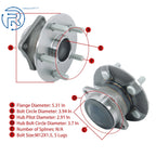 2X Rear Wheel Hub Bearing 512218 for Pontiac Vibe Toyota Matrix (2003–2008)