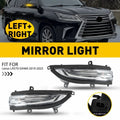 2X Smoked Sequential LED Side Mirror Turn Signal Light for Lexus GX460 (2010–2023)