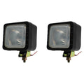 2 Pack Halogen Flood Lamps for Skid Steer (4" x 4.5", 55W)