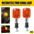 2Pcs LED Turn Signal Blinker Lights for Universal Motorcycles (12V)