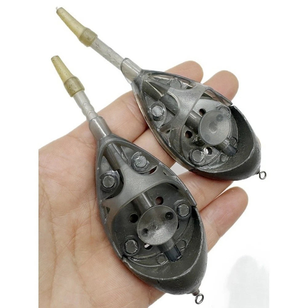 Compact Zinc Alloy Bait Cage for Carp Fishing Boat Feeder Tool