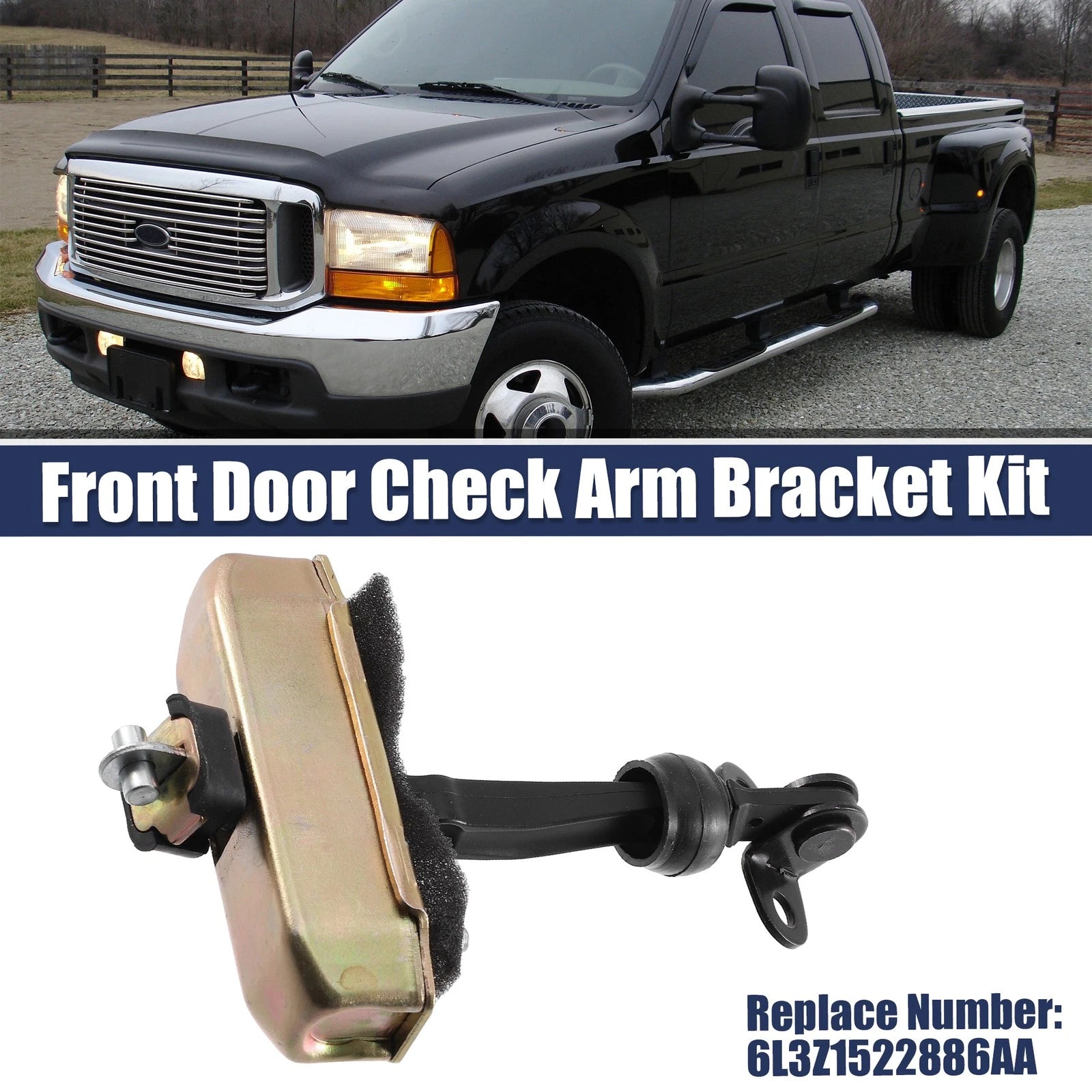 Front Left Right Door Check Stop for Ford F150, Lincoln Mark LT (2004–2008) 6L3Z1522886AA