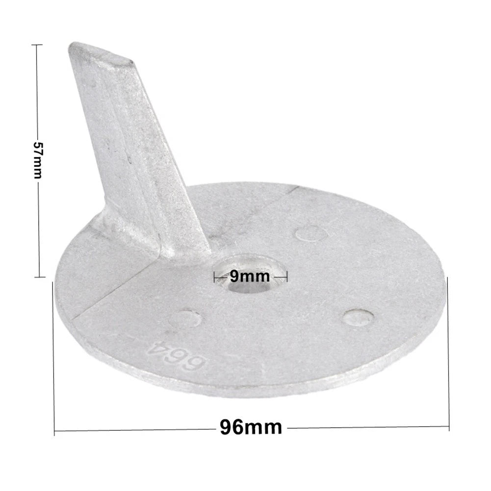 Heavy Duty Aluminum Alloy Trim Tab Anode for Outboard Motors (Up to 50HP)