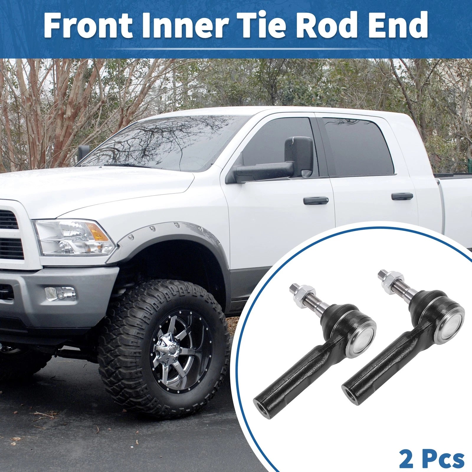 2pcs Front Outer Tie Rod End Links for Dodge Durango (2004–2009)