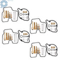 Set of 4 Carburetor Rebuild Kits for Honda CBR600F3 (1995–1998)