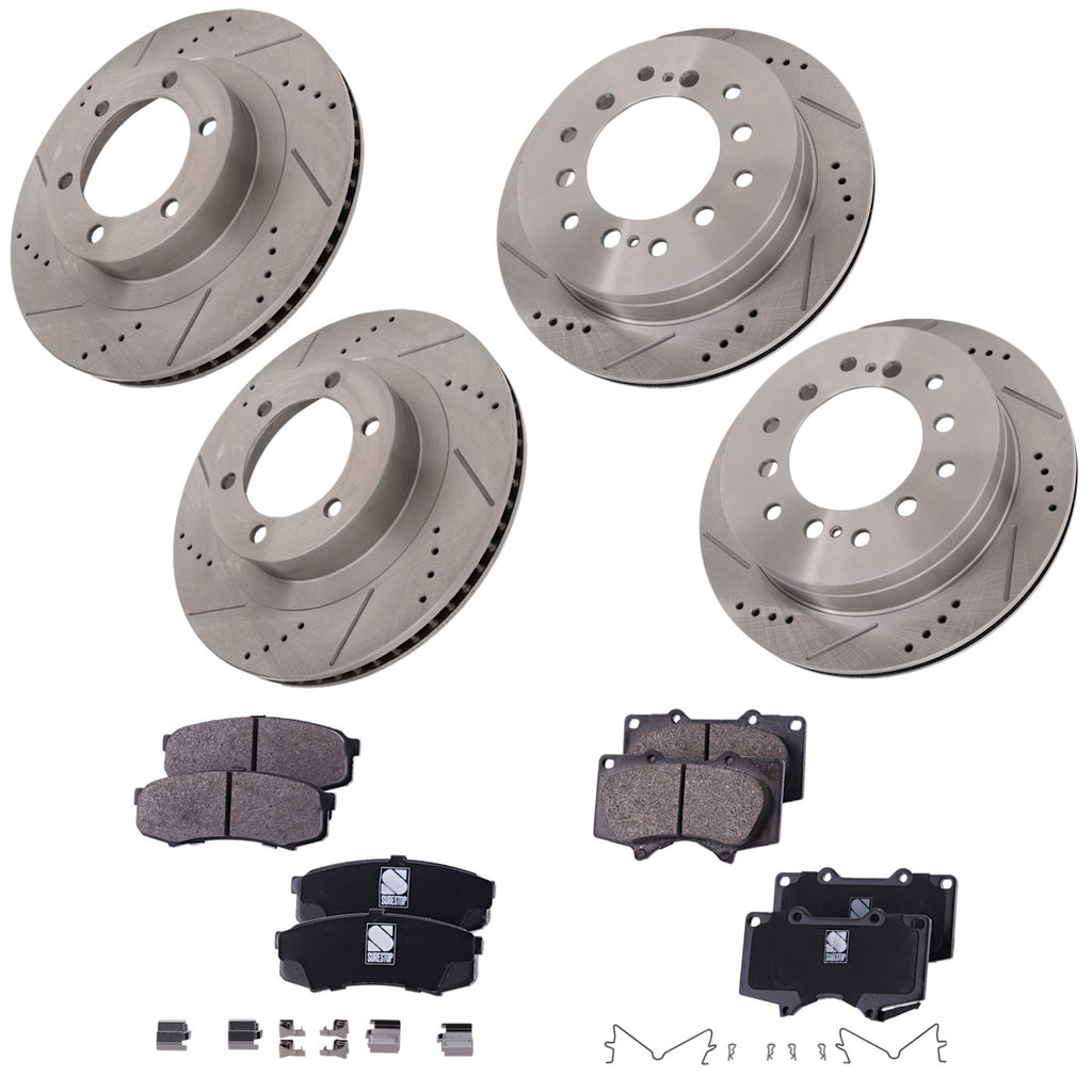 Brake Disc Rotors and Pads Kit for Lexus GX470 (2003–2009)