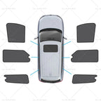 6x Car Window Shades for LDV G10 (2014–Present) Front, Rear, Triangular