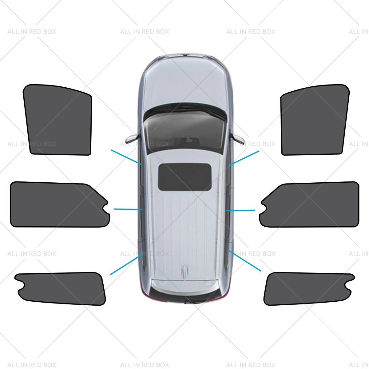 6x Car Window Shades for LDV G10 (2014–Present) Front, Rear, Triangular
