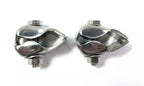 Front License Plate Clamps Replacement for 1928-1931 Ford Model A (Stainless)