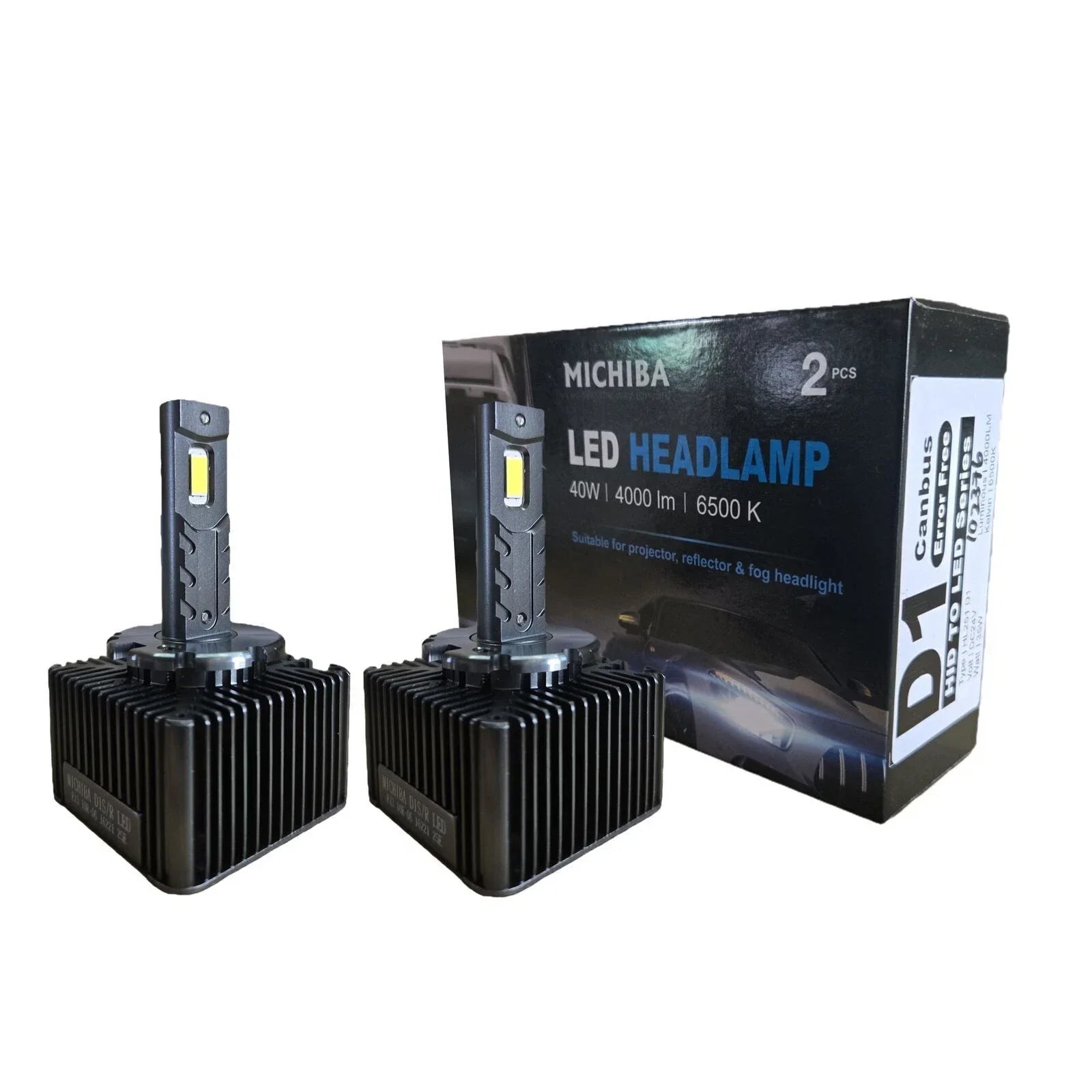 2x D1R D1S HID to LED Headlight Bulb 12V 35W 6500K Canbus