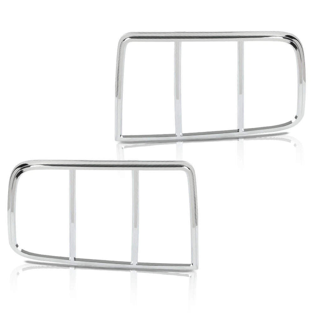Set of 2 Tail Light Bezel Covers for Ford Mustang (2005–2009) Silver