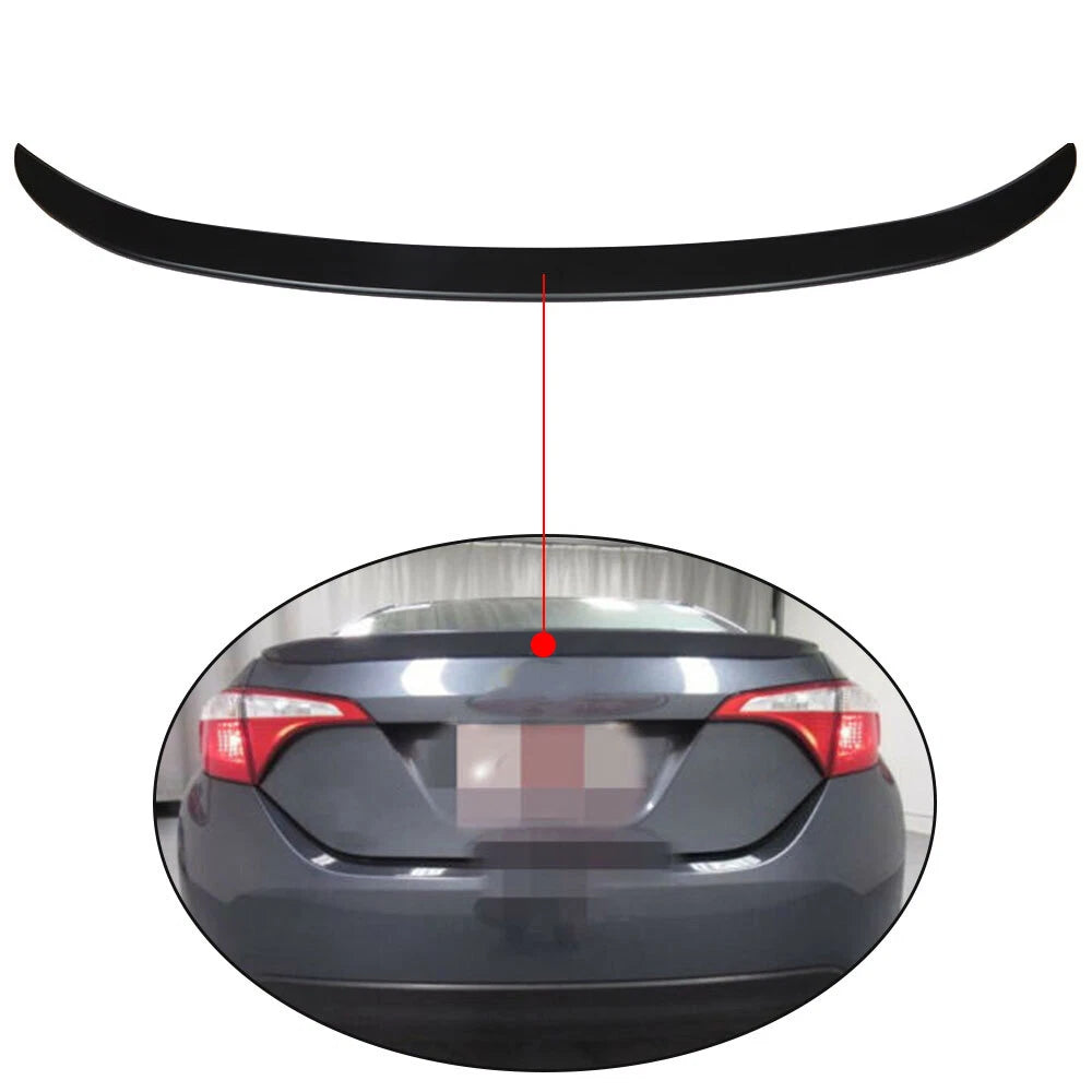 Rear Trunk Spoiler for Toyota Corolla (2014–2019) Matte Black Factory Style
