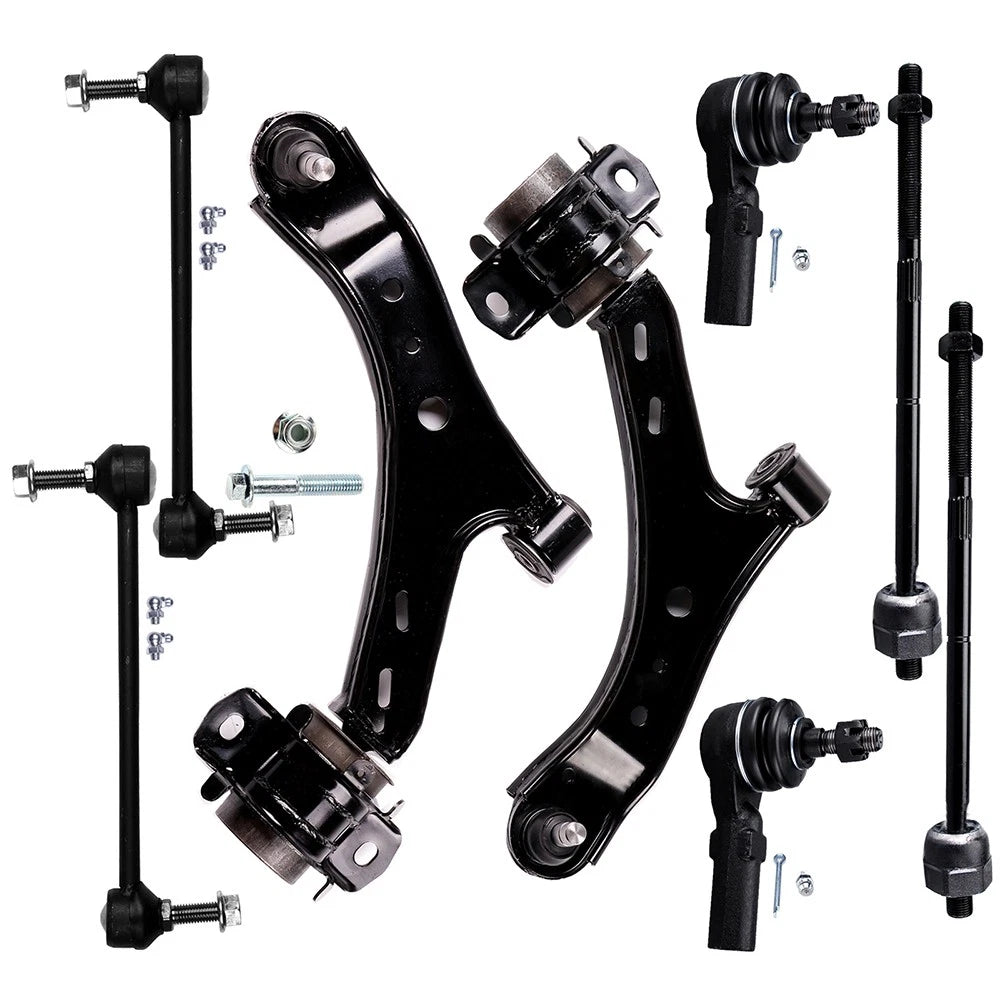 Set of 8 Front Lower Control Arms Tie Rods Sway Bars for Ford Mustang (2005–2010)