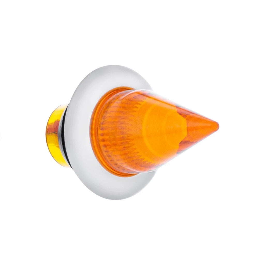LED Mini Spike Light Amber Lens Dual Function for SS Bezel Clearance Marker (—)