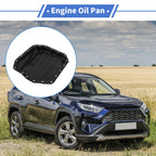 1 Pc Engine Oil Pan No.3510620032 for Toyota RAV4 (2015) Steel Black