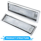 Pair Front Signal Side Marker Lights for GMC Chevy Pickup (1981-1991)