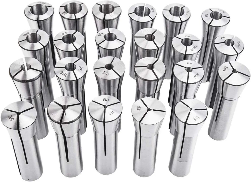 23 Piece Collet Set for Bridgeport (Fractional 1/16" to 3/4")