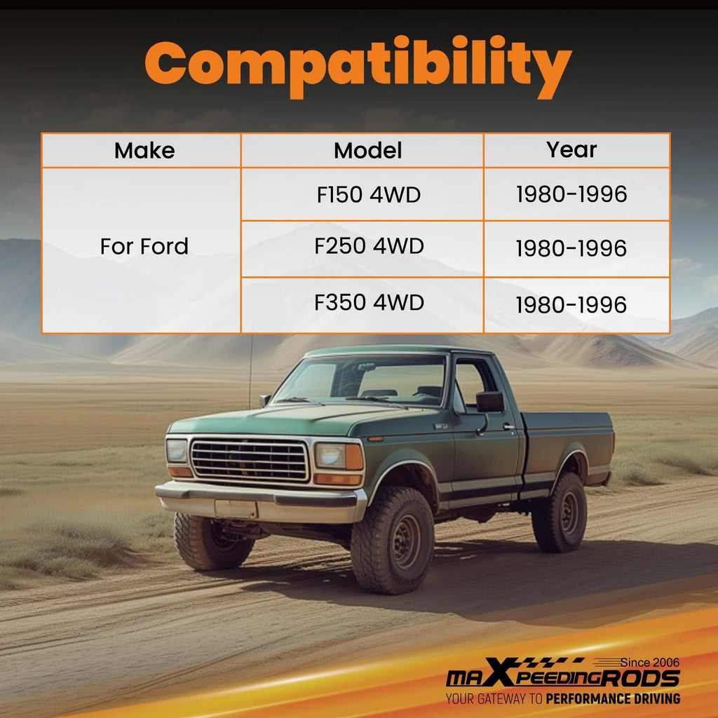 Rear Axle Ladder Bars with Mounting Brackets for Ford F150/F250/F350 (1980–1996)