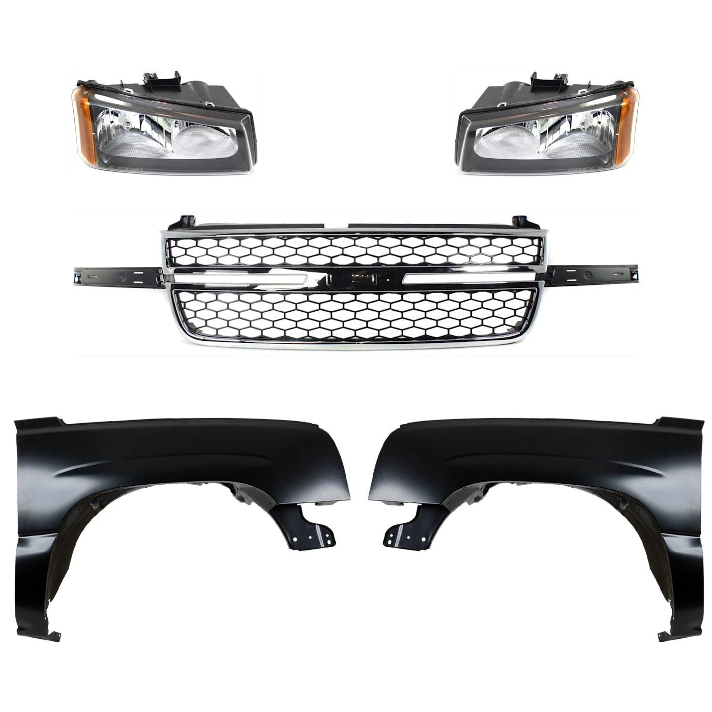 Fender Kit for Chevy Silverado 1500 (2003–2006) Fluted
