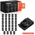 30Pcs M6-1.0 Nylon License Plate Bracket U-Nut Retainers for Nissan