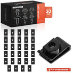 30Pcs M6-1.0 Nylon License Plate Bracket U-Nut Retainers for Nissan