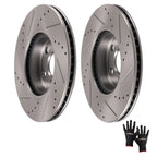 Front Vented Brake Rotors Set for Pontiac Vibe (2009–2010) Toyota Matrix (2009–2013)