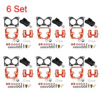 Set of 6 Carburetor Needle Gasket Kit for Johnson Evinrude (0439076, 439076, 435443)