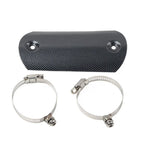 Exhaust Middle Pipe Heat Shield Cover for Car Muffler Protector Carbon Like