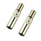 2X Chrome Valve Cap Stem Extensions for Universal Fit (Waterproof)