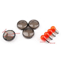 4X Turn Signal Light Lens Cover + Bulbs for Harley XL 883 1200 48 Sportster
