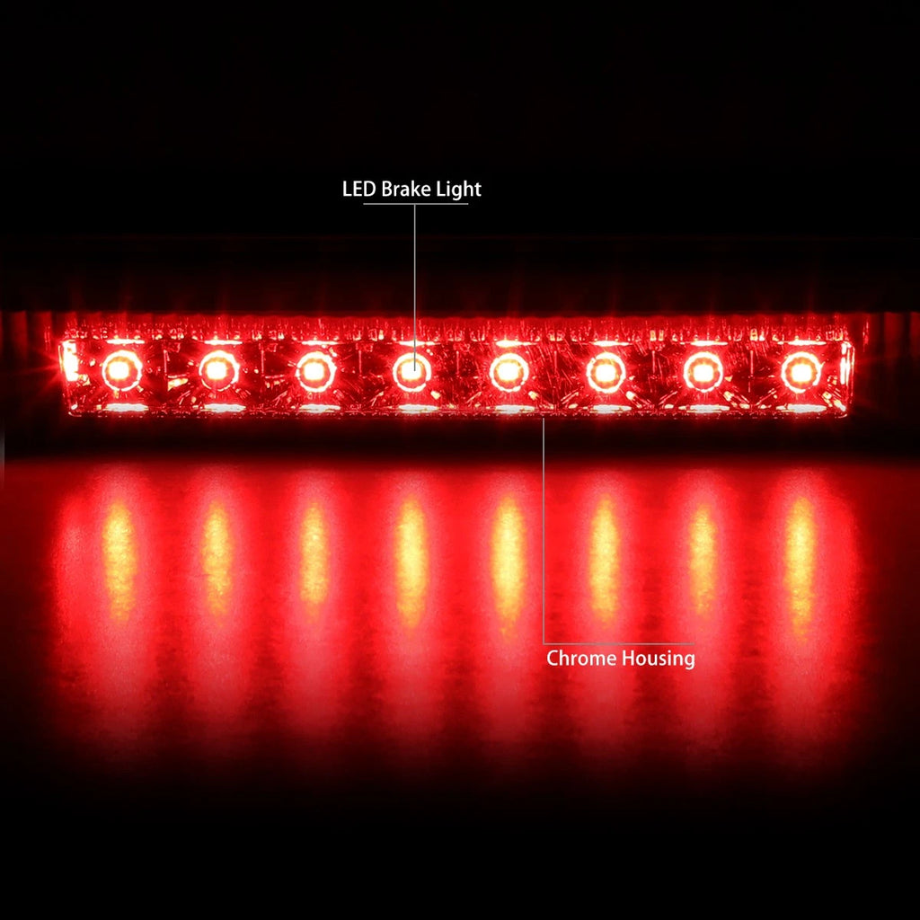 Full LED Third Tail Brake Light for Dodge Journey (2010–2016) Chrome