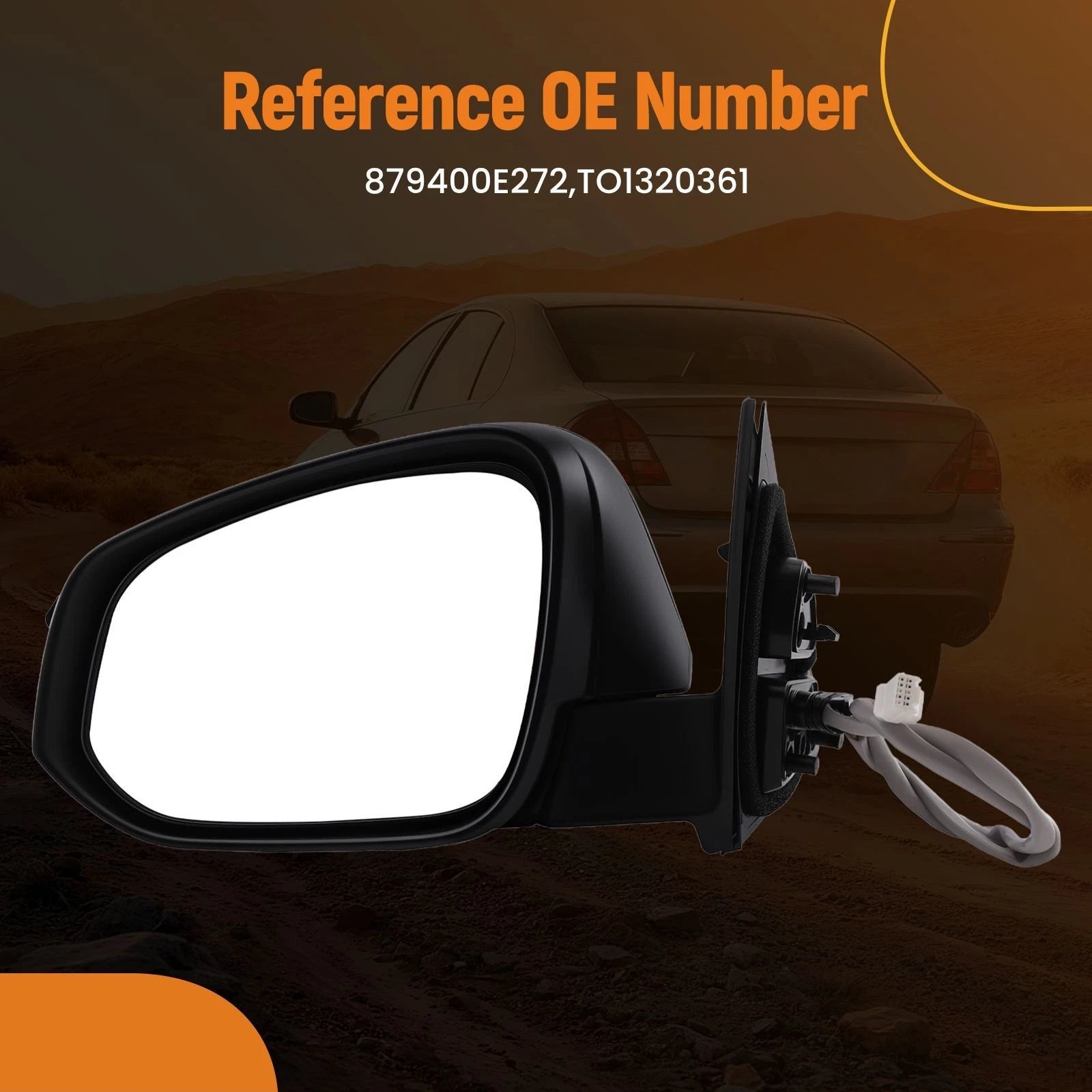 Left Side View Mirror for Toyota Highlander (2017–2019) 879450E040C0 Heated