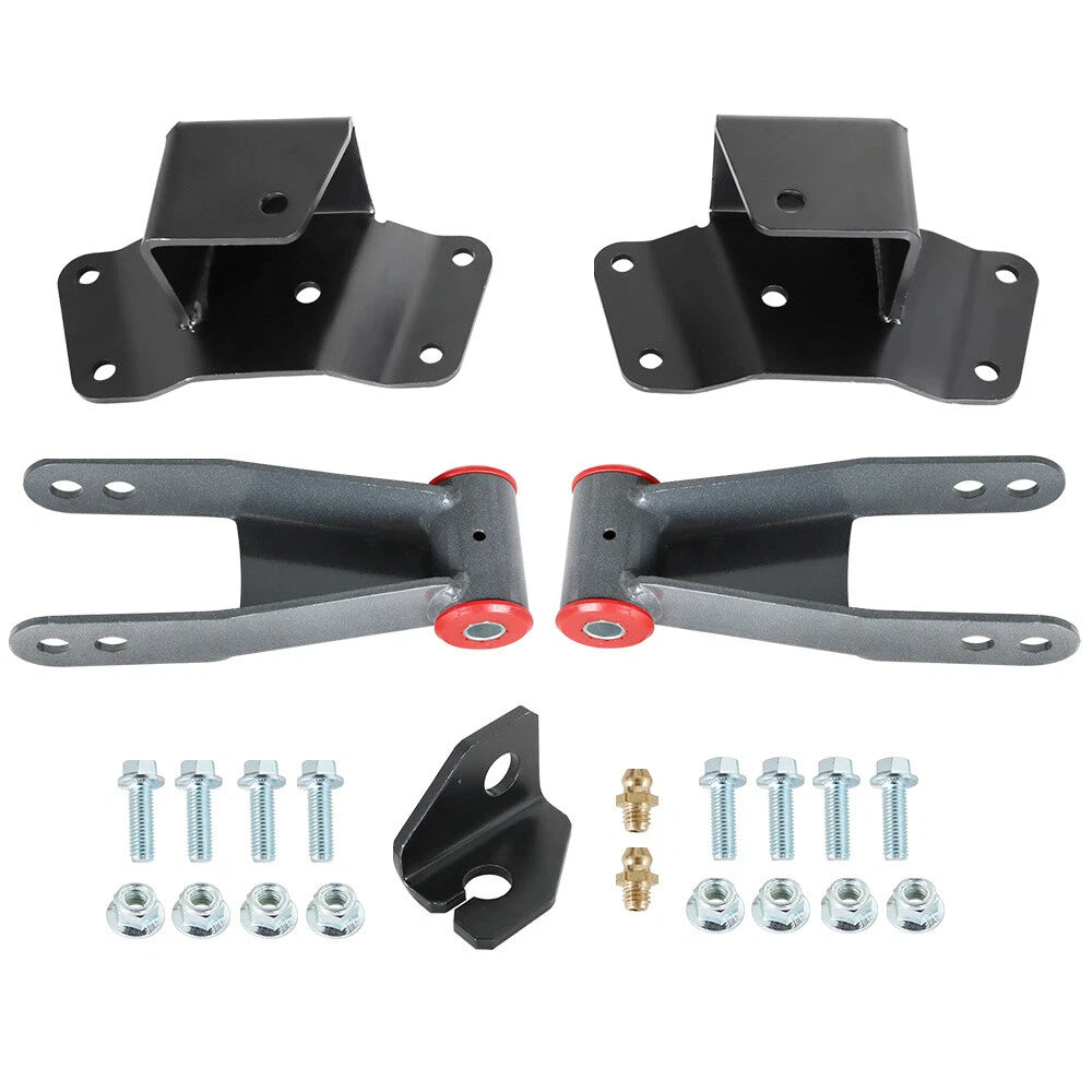 4" Rear Drop Kit Shackles for Chevy GMC 1500 C15 K15 (1988–1998)
