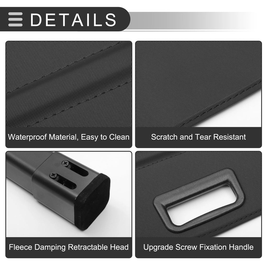 Retractable Cargo Cover for Kia Sportage (2011–2016) Gloss Black