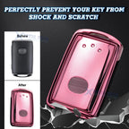Pink Soft TPU Remote Key Fob Cover Case for Mazda 3 (2019-2025)