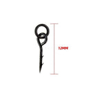 20pcs Carp Hook Set for Fishing (12mm Length, Straight Shank, Carbon Steel)