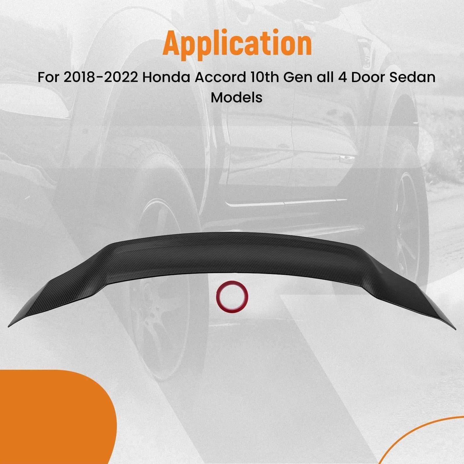 Trunk Spoiler Wing Lip for Honda Accord (2018–2022)