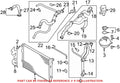 Genuine OEM Radiator Coolant Hose 5C0121049K for Volkswagen Jetta (2014)