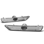 Chrome Pair Front Bumper Side Marker Light Signal Lamps for Ford Mustang (2010–2014)