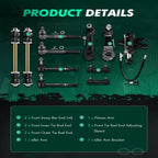 11x Front Tie Rod Ends Suspension Kit for Chevrolet K2500 3500 (1994–2000)