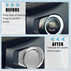 Start Stop Button Cover Kit for BMW 2 3 4 5 6 7 X1 X2 X3 (2012–2022) Silver Tone