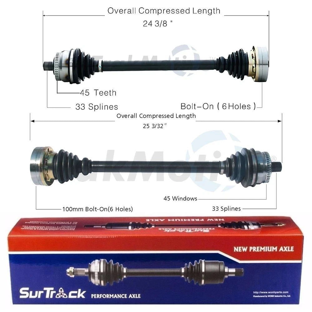 CV Axle Shaft Kit for - Front Driver & Passenger Side