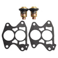 Set of 2 Thermostats with Gaskets for YTR Outboard Marine Engines (6E5124113000)
